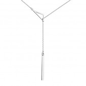 Colier argint model geometric DiAmanti Z1497N-DIA